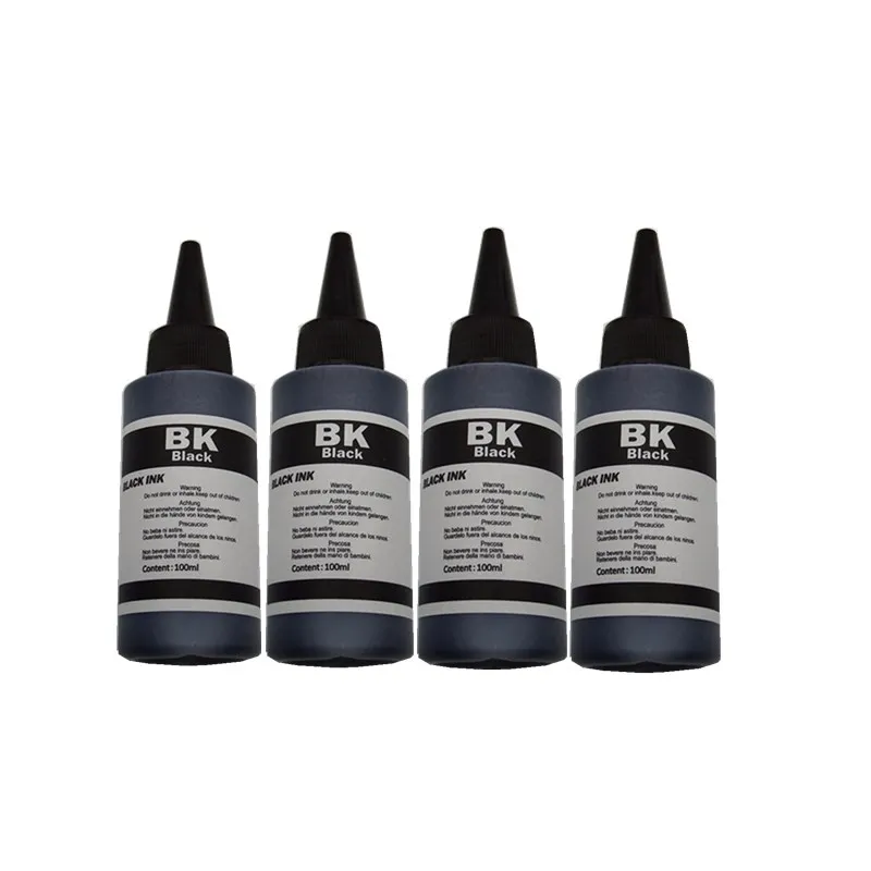 Цвет набор заправки чернил, красителей Наборы для Epson BX625FW BX630FW BX635FWD BX925FWD BX935FWD WF-7015 WF-7515 WF-7525 принтер - Цвет: 100ML 4BK