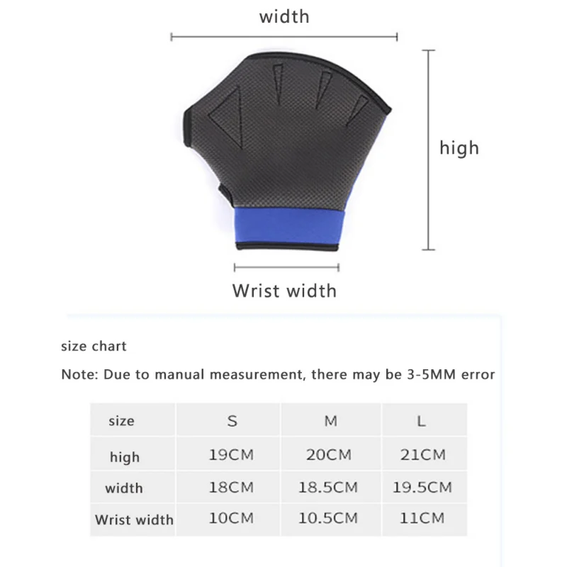 1 Pair Men Women Neoprene Diving Gloves Snorkeling Dive Swimming Paddles Palm Webbed Scratch-resistant Hand Guard Equipment 6