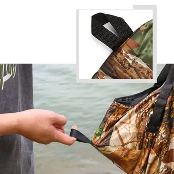 Colorful Outdoor Folding Portable Face Wash Basin. Collapsible Water Bucket For Camping, Hiking, Showers and with Storage Bag 5