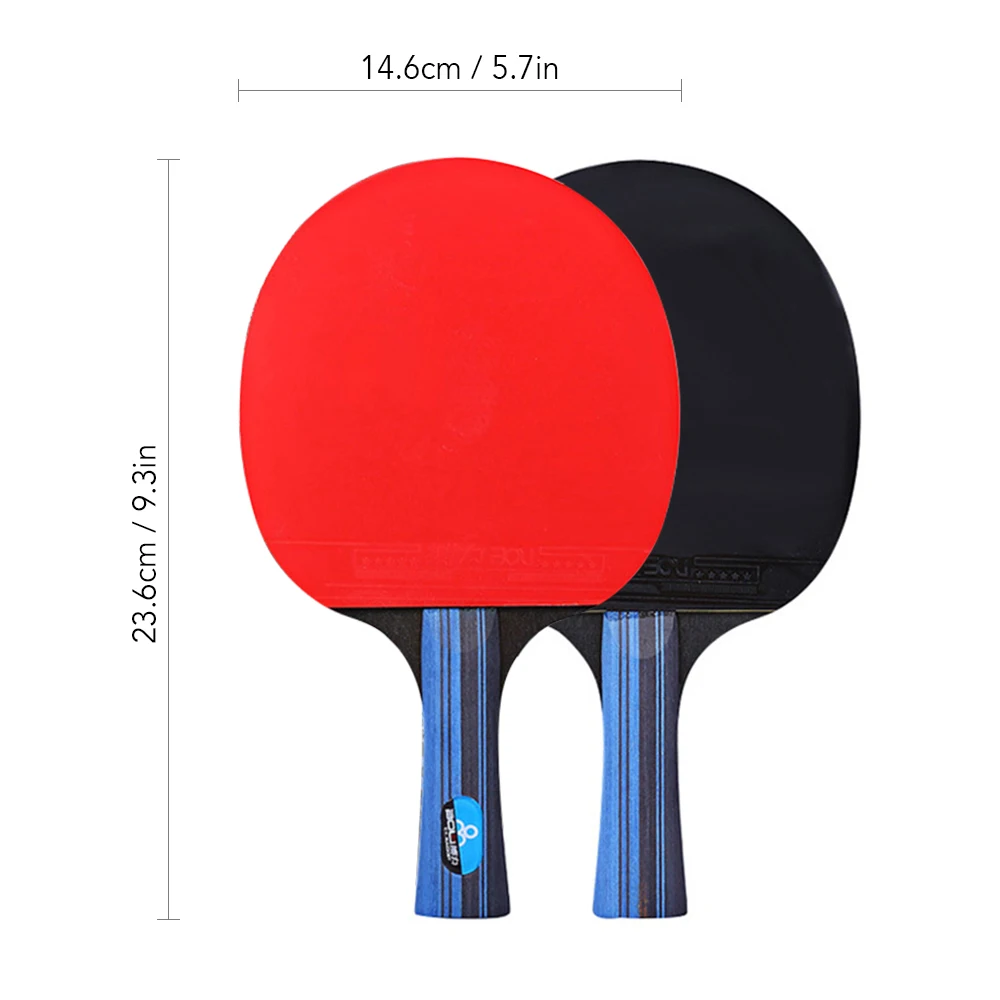 Набор ракеток для настольного тенниса, 2 типа, Тренировочный Набор, 2 весла для пинг-понга и 3 мяча для пинг-понга, сумка для хранения, tenis de mesa