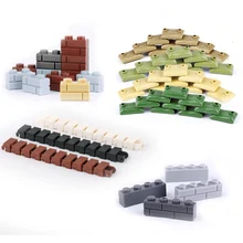 

WW2 Millitary Equipment Building Blocks Soldiers Defense Accessories Sandbags Fence Wall Bricks Truck Car Caterpillar Band Parts