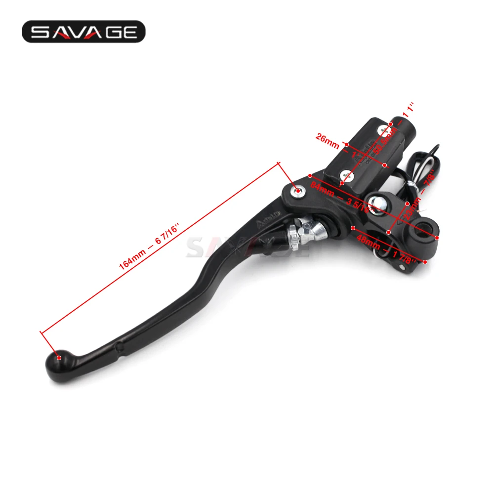 S universal left&nbsp;hydraulic&nbsp;Clutch Master Cylinder & Levers & Oil Hose Pipe (2)