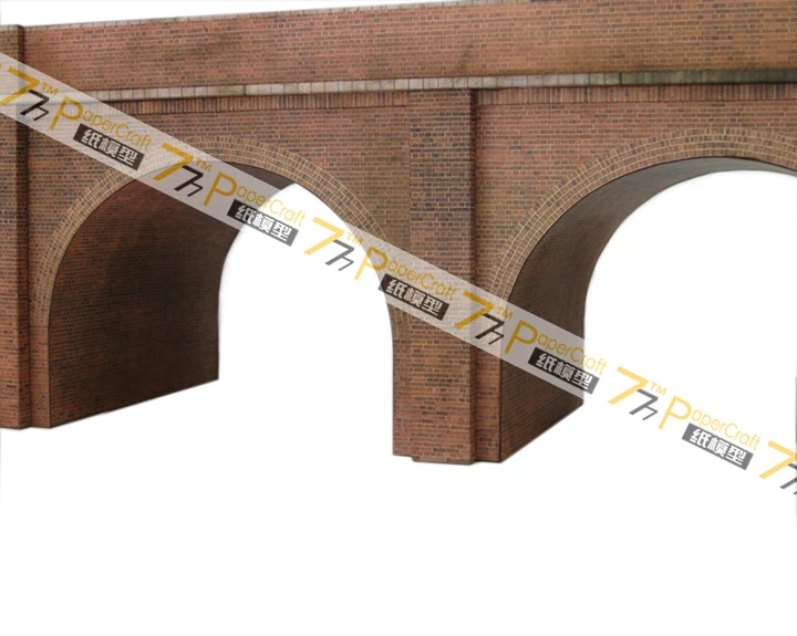 17 Viaduct Arch 3D бумажная модель OO HO N масштаб 1:56 1:64 1:76 1:87 1:150 поезд строительство сцены