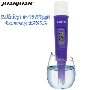 

Digital Salinity meter Salinometer Halometer Salt Gauge Waterproof Salty Brine Seawater Food Salinity Tester with box 40% off