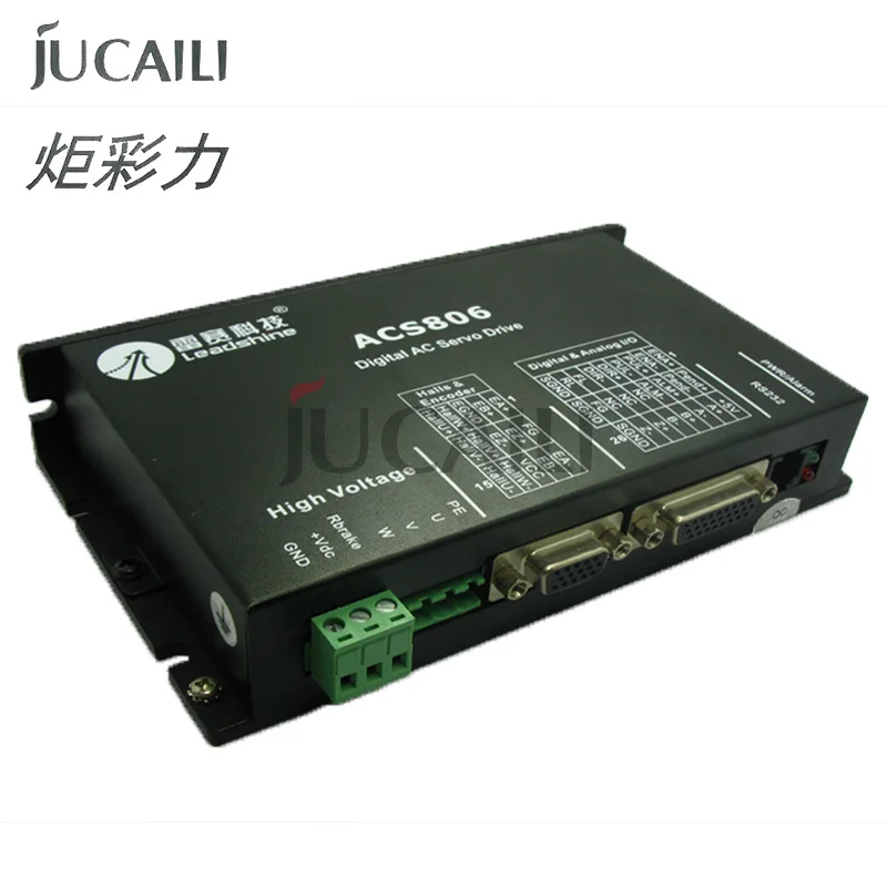 Jucaili 1 настольный компьютер, принтер драйвер двигателя leadshine 400 Вт Серводвигатель ACS806 бесщеточный 20-80 в DC 6A для струйного/сольвентного принтера