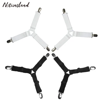 

4pcs/set Bed Sheet Holder Straps Bed Sheet Clip Mattress Fasteners for Bed Sheets Home Slip-Resistant Blankets Elastic Band Clip