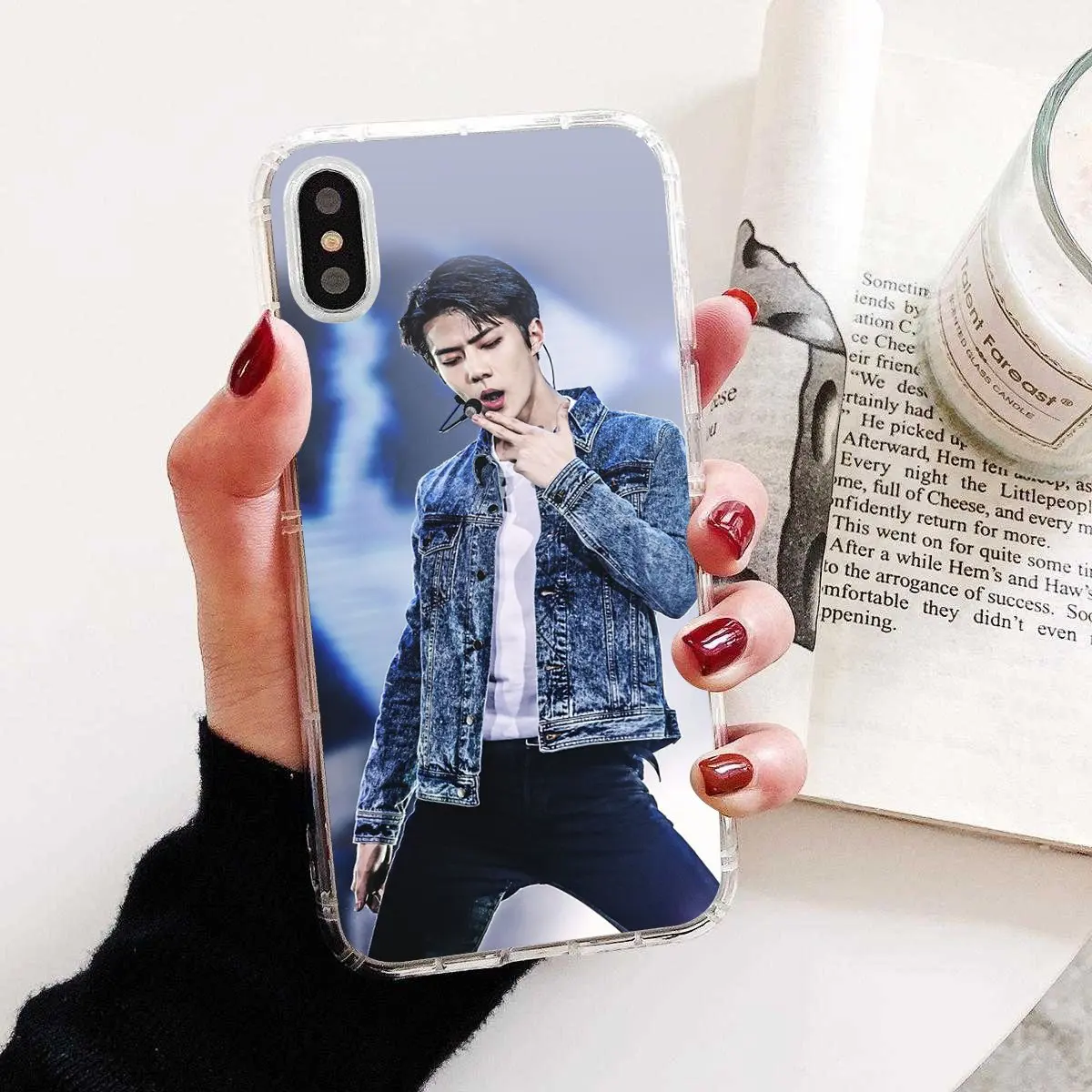 Мягкий чехол из ТПУ для Xiaomi Redmi 4A 7A S2 Note 8 3 3S 4 4X 5 Plus 6 7 6A Pro Pocophone F1 Korea kpop EXO group SEHUN 94 |