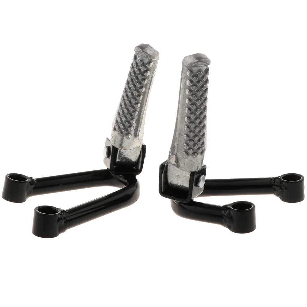 1 Pair Motorcycle Footpegs Rear Passenger Foot Pegs Foot Rests Pedal Bracket Mount Universal Aluminum 1 Pair Motorcycle Footpegs Rear Passenger Foot Pegs Foot Rests Pedal Bracket Mount Universal Aluminum