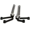 1 Pair Motorcycle Footpegs Rear Passenger Foot Pegs Foot Rests Pedal Bracket Mount Universal Aluminum ► Photo 3/6