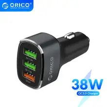 Автомобильное зарядное устройство ORICO 38 Вт 3 USB быстрое QC 0 для iPhone