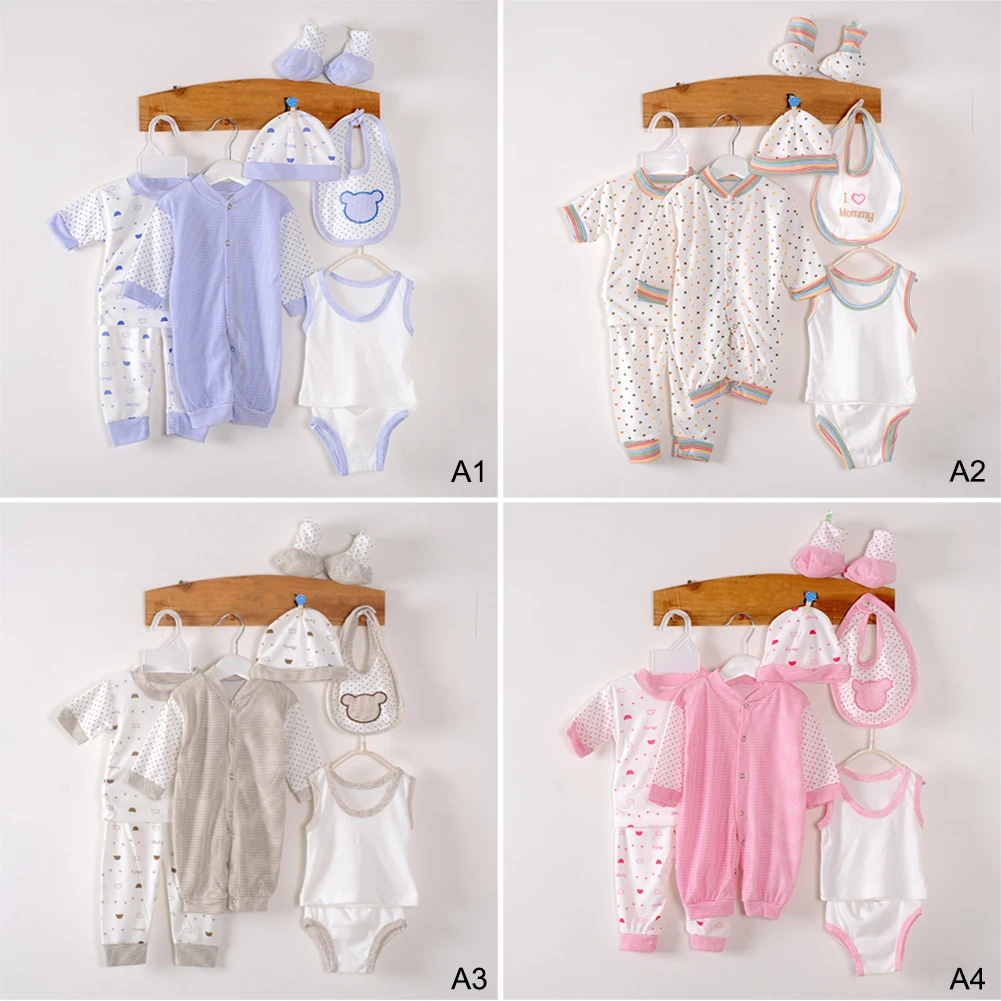 Для детей 0-3 лет, M 8 шт./компл. хлопок Одежда для новорожденных Одежда для малышей Комплект Одежда для маленьких девочек и мальчиков, Комплект Одежда для маленьких детей, костюм для детей ясельного возраста