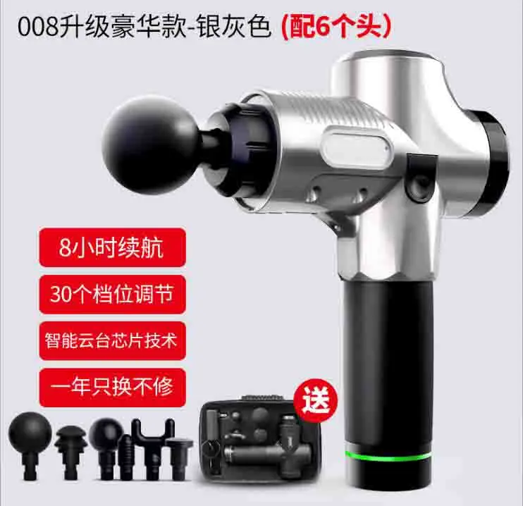 Фиолетовый Upgraded Electric Percussion Therapy Relax Muscle Device Professional Body Relaxation Massager Electric Massage Gun - Цвет: Фиолетовый