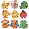 Baby Wooden Puzzle Magnetic Maze Wooden Toys Jigsaw Puzzles Montessori Early Learning Baby Toys For 0-12Months Monkey Labyrinth ► Photo 2/6