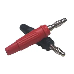 2/5/10 Kit 4mm plastic gold plating plug black red plastic shell, stereo dual speakers, cable pin banana plug connector