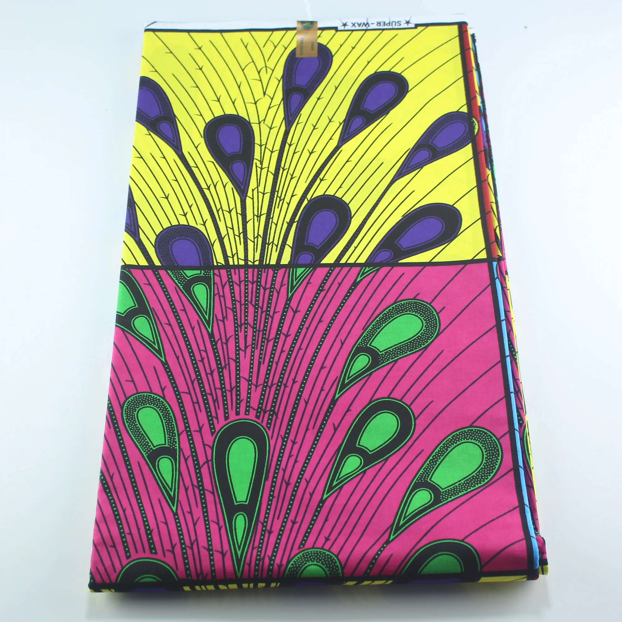 

High Quality 100% Cotton African Fabric Color Stitching DIY Wax Fabrics