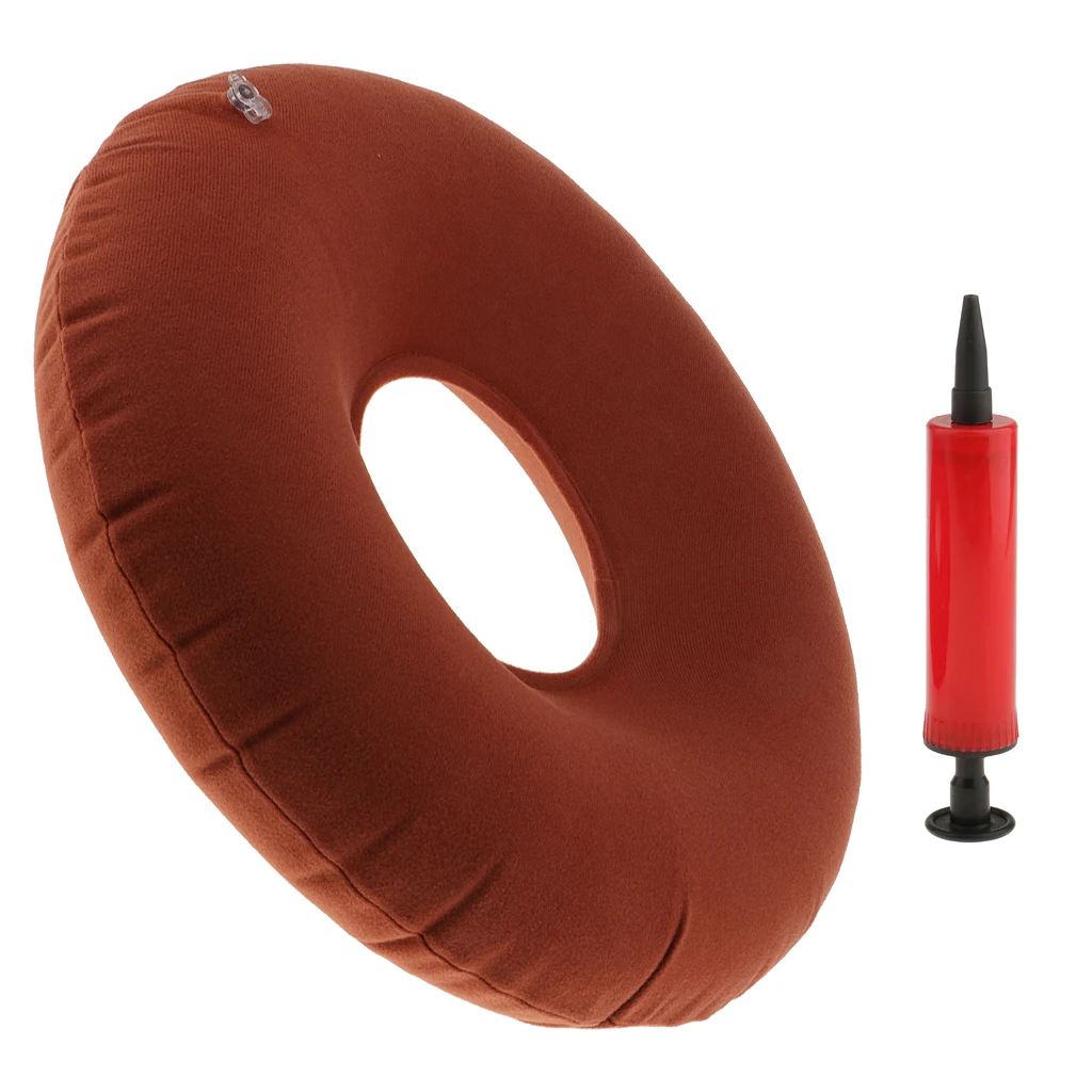 3 Colors Seat Donut Cushion Inflatable Ring - Comfortable Hemorrhoid Pillow for Bed Sores, Haemorrhoid