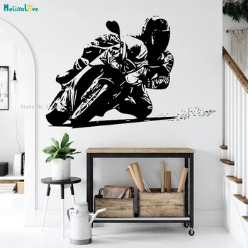 

Racing Moto Wall Sticker The Most Exciting Game Motorcross Decals Adrenaline Removable Sport Home Decor Vinyl YT3799