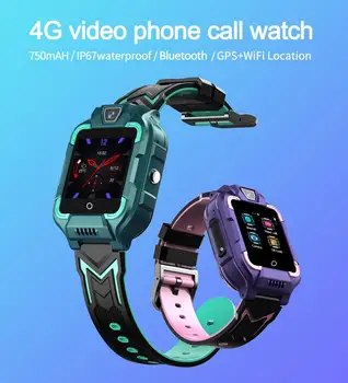 

4G Kid's Smart Watch Gps Locator Tracker WIFI Connection Smart Bracelet Video Call SOS Key Finder IP67 Waterproof Smart Watch