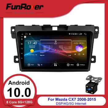 

FUNROVER android 10.0 8 CORE dvd Navigation GPS For Mazda Cx-7 cx7 cx 7 2008-2015 Car Radio Multimedia Video Player DSP 2.5D+IPS