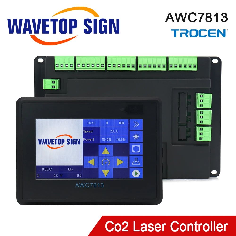 WaveTopSign Trocen AWC7813 Co2 Laser Controller System for Co2 Laser Engraving and Cutting Machine