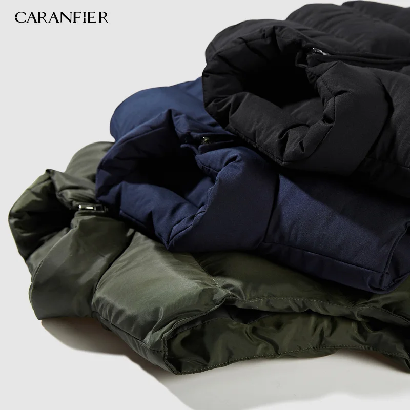 

CARANFIER 3PCS Mens New Winter Vest Thermal Sleeveless Jackets Men Casual Slim Fit Down cotton Vests Men Brand Waistcoat XS-4XL