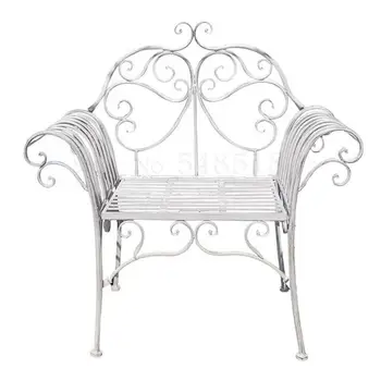 

French country iron wrought iron princess chair garden garden terrace decoration leisure single chair home soft chair