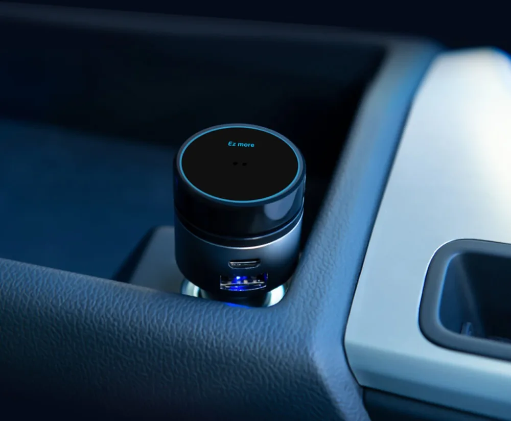 MI Mijia Ez более умное быстрое зарядное устройство управление жестами AI Bluetooth автомобильное зарядное устройство QC3.0 usb type-C PD двойная линия автомобильное быстрое зарядное устройство