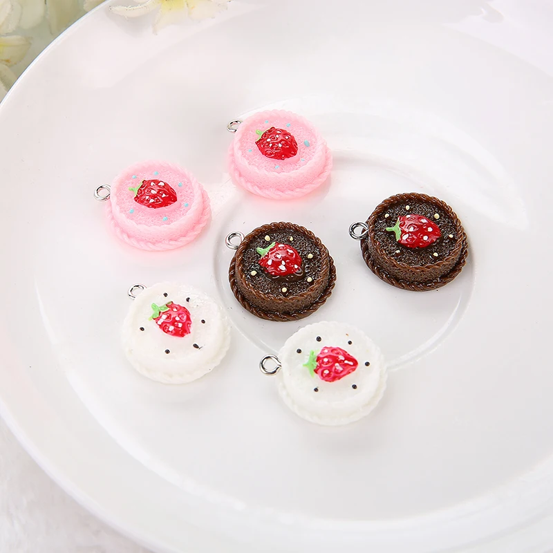 

20pcs For DIY Phone Decoration Shipped By Random Resin Food harms Necklace Food Pendant