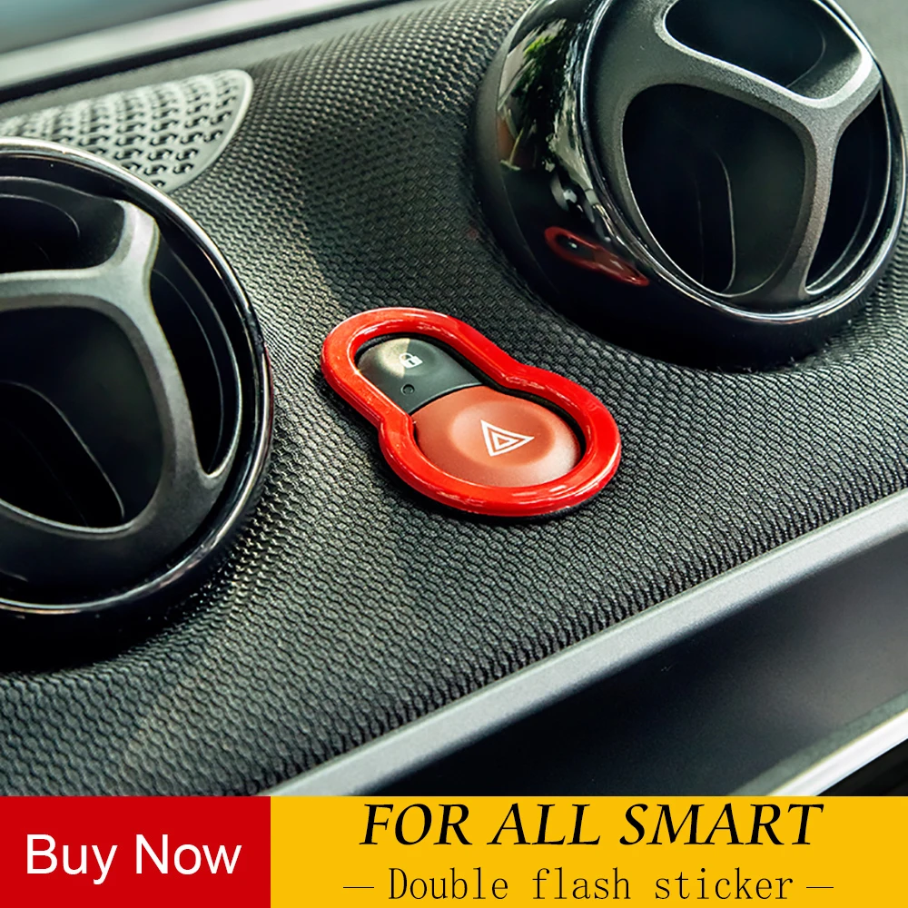 Предупреждающая кнопка для украшения Mercedes New 453 Smart Forfour Fortwo ABS внутренняя отделка