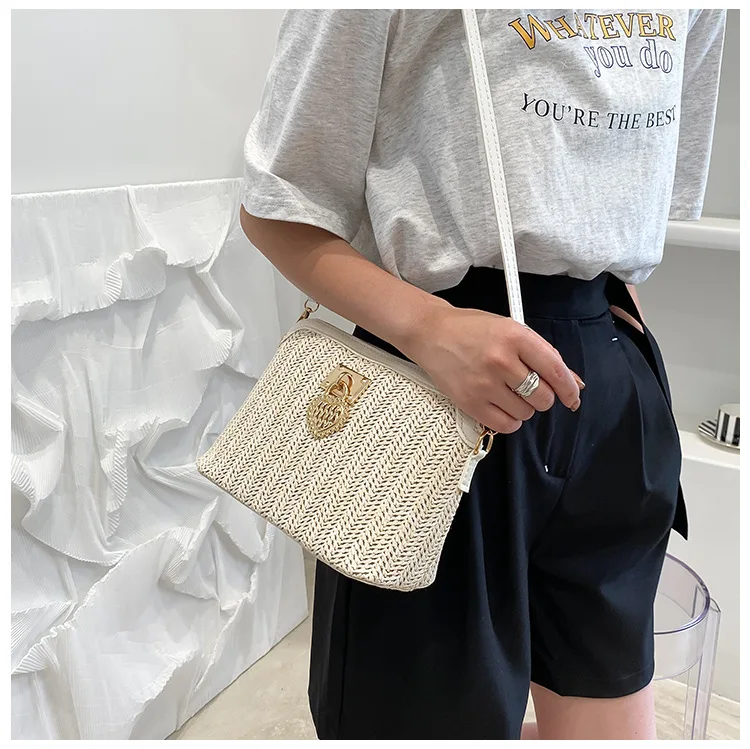 Fashioned Straw Crossbody Bags for Women 2021