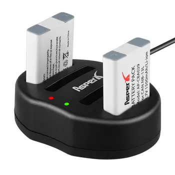 

2Pcs NB-13L 1500mAh NB 13L NB13L Batteries + Dual USB Charger for Canon PowerShot G5X G5 X G7 X Mark II G7X G9 X G9X SX720 HS