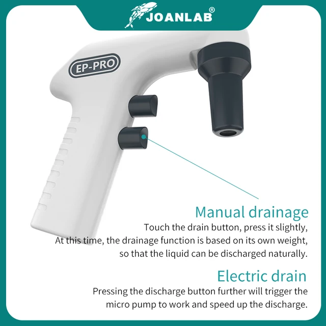 JOANLAB Electric Pipette Controller Large Volume Automatic Pipette Laboratory Equipment Electronic Pipette Pump 110v To 220v 2