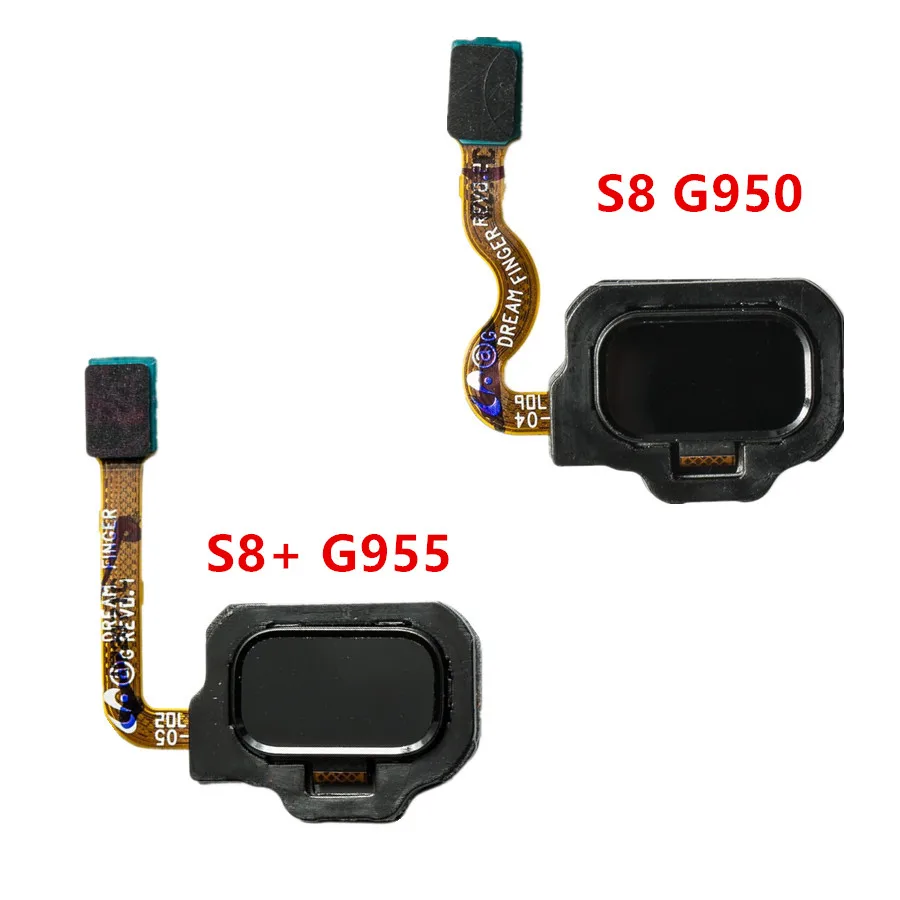 

Replacement Parts Original Fingerprint Sensor Home Button Flex Cable for Samsung Galaxy S8 S8 Plus G950 G955,Black Silver Grey