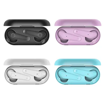

K12 Bluetooth Wireless Deep Bass Headphones Noise Reduction Power Display Waterproof Touch Control Binaural Call Purple Earphone