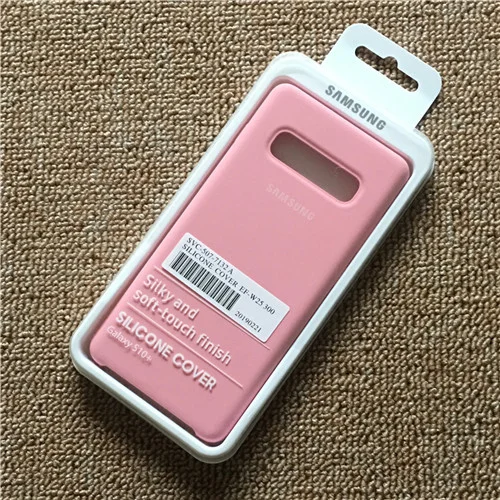 Rose Pink Samsung S10+ силиконовый чехол, шелковистый мягкий на ощупь жидкий силиконовый чехол для Galaxy S10 Plus S10E S10 в розничной упаковке - Цвет: Rose Pink