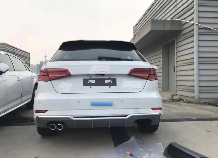Для Audi A3 S3 обвес спойлер- для Hatchba A3 SLINE ABS задний спойлер передний бампер диффузор защитные бамперы