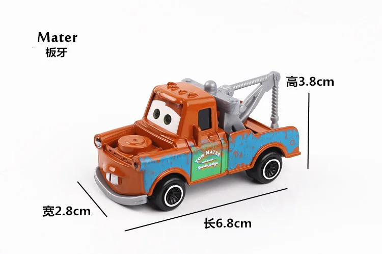 7 шт./компл. disney "тачки 3 Lightning McQueen Джексон Storm Крус Mater Мак дядя грузовик 1:55 литья под давлением металлический автомобиль модель игрушка для мальчиков