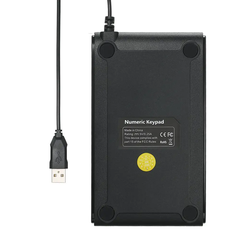 Мини клавиатура USB Проводная 19 клавиш со светодиодный подсветкой Водонепроницаемая клавиатура для ноутбука Настольный ПК компьютер D20