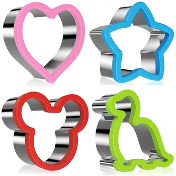 

Stainless Steel Cookie Cutter Plastic Handle Sandwich Bread Cutter Fondant Biscuit Cake Vegetable Knife Christmas Kitchen Tools