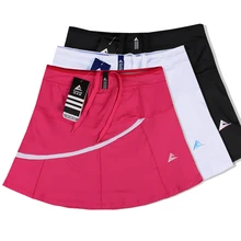 Женские спортивные юбки для тенниса, юбки для бадминтона, Короткие гофрированные юбки-кюлоты для бега и тенниса для девочек