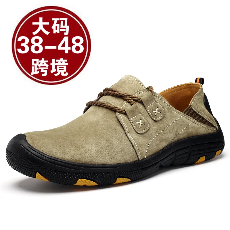 Мужская обувь для бега кожаная Нескользящая износостойкая спорта на открытом