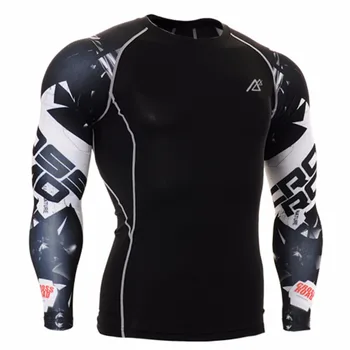 

Cycling Compression Shirt Men Rashgard Fitness Long Sleeves Bike Shirt Men Gym T Shirt Jersey Sportswear Sport Tight
