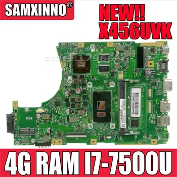 

Akemy X456UVK Laptop motherboard For Asus VivoBook X456UVK X456UV X456UQK X456UVK mainboard 4GB-RAM I7-7500U DDR4