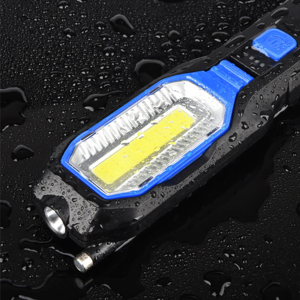 

Camping Night Lighting Mini Portable USB Rechargeable COB LED Worklight Flashlight SOS Lamp Outdoor Tools Battery
