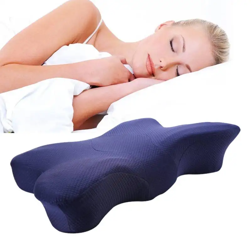 BEYOND CLOUD Luxury Design Butterfly Shaped Pillow Relax Cervical Spine Adult Health Care Slow Rebound Memory Foam Neck | Дом и сад