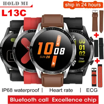 

2020 New L13C Smart Watch ECG Heart Rate Blood Pressure Bluetooth Call Waterproof Notifications Sync VS L12 L13 SmartWatch