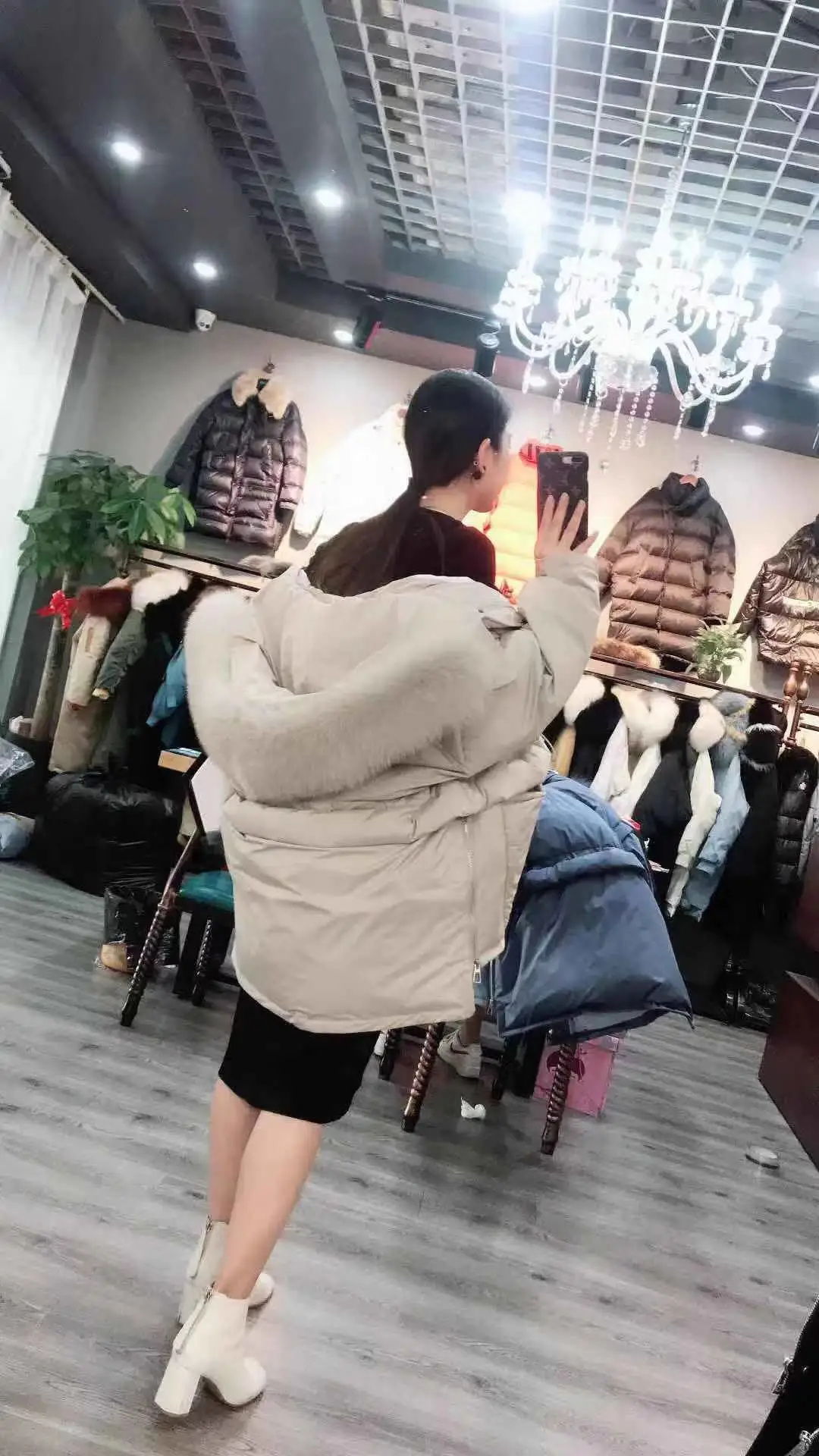 Зимний стиль Южная Корея Dongdaemun женский пуховик женское Короткое облегающее плотное пальто с завязками на талии