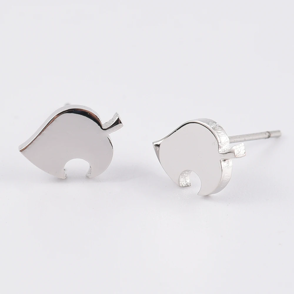 

Tree Leaf Earrings Game Stud Earrings Copper Jewelry Bulk