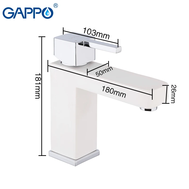 GAPPO griferia кран смеситель для ванной комнаты кран водопад вращающийся искусственный камень медь белый смеситель для раковины кран torneira