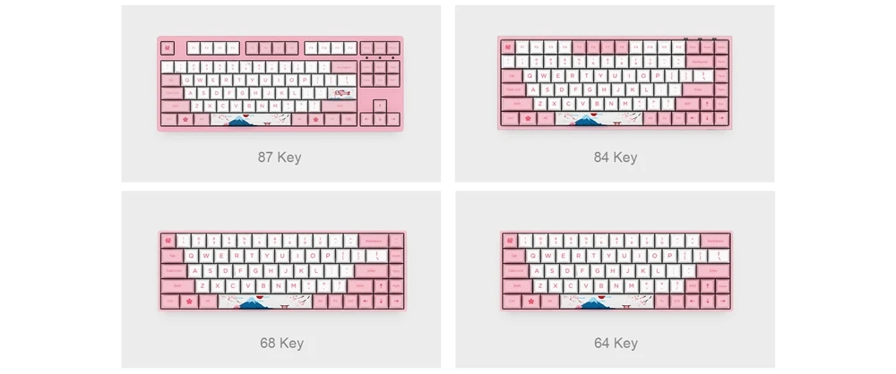 AKKO World Tour-Tokyo 130 клавиш DSA профиль PBT ключ колпачок s для Cherry MX механическая клавиатура клавишные колпачки переключатели английский язык
